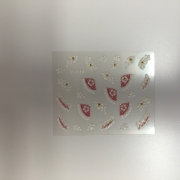 3D Sticker farbig weiss XF 414